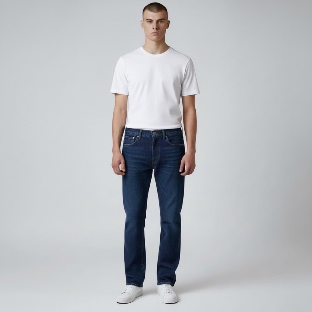 Polo Ralph Lauren Jeans Mens Sz 30 Varick Slim Straight Dark‎ Wash Stretch Denim